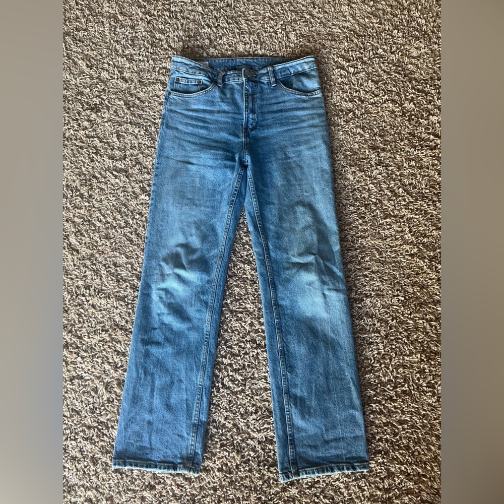 Zara High Rise Blue Jeans
